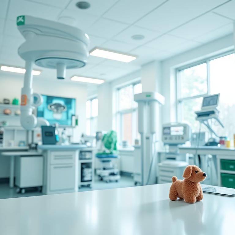 Clinica veterinaria moderna con attrezzature diagnostiche